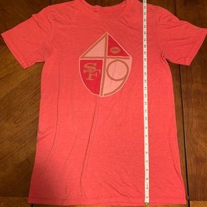 Mens’ Red 49ers Shield Nike Team Apparel (Size: S)